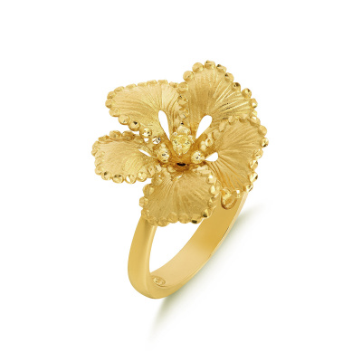 Золотое кольцо с желтым сапфиром Soul Dance SDR000016-00