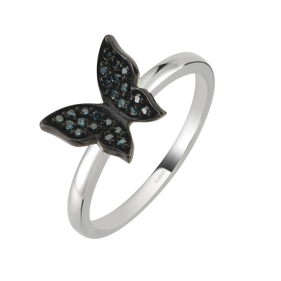 Золотое кольцо с бриллиантами Naviblue AR241-BD-W