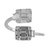 Золотое кольцо с бриллиантами Baguette R14441W
