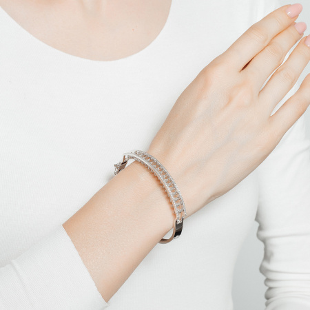 Золотой браслет с «танцующими» бриллиантами Salsa BABL555-WD