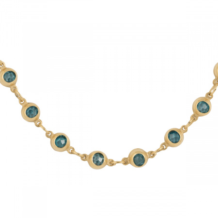 Золотое колье с фианитами Golden Line RL21P-1