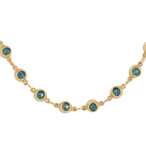 Золотое колье с фианитами Golden Line RL21P-1