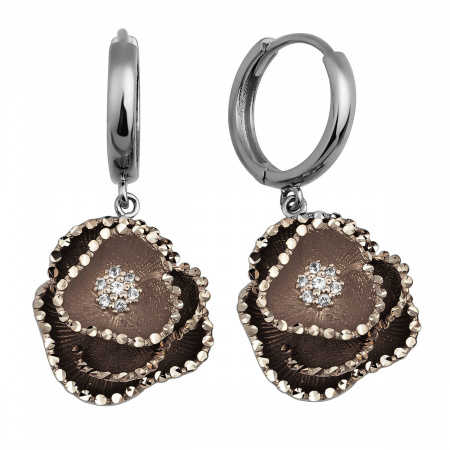 Золотые серьги Soul Dance с сапфирами SDE000013-01