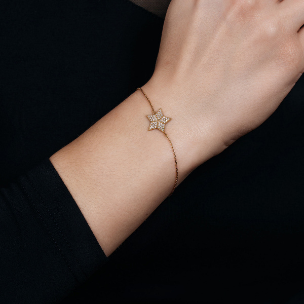 Золотой браслет с бриллиантами Naviblue AB466-WD-R