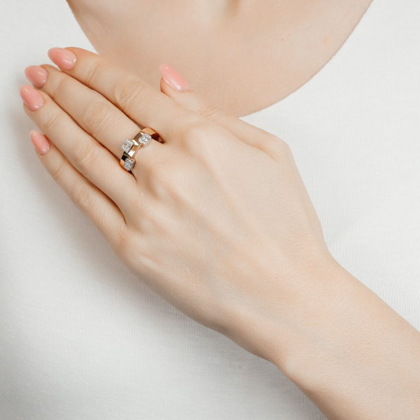 Золотое кольцо с бриллиантами Cool PRA-0537R