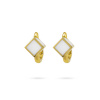 Золотые серьги с эмалью Qube QCE000021-00