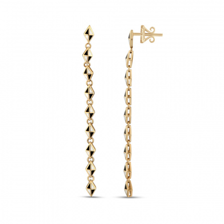 Золотые серьги с эмалью Volare VLE000018-00