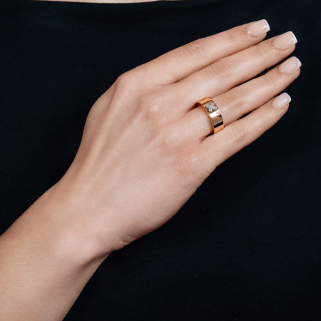 Золотое кольцо с бриллиантами Diamond Love PRA-0363R-R