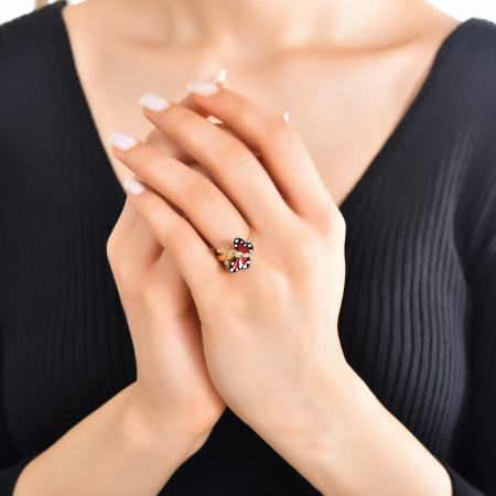 Золотое кольцо с бриллиантом Monarch Butterfly MBR000001-00