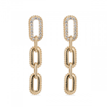 Золотые серьги с бриллиантами Diamond Love AE5753-Y