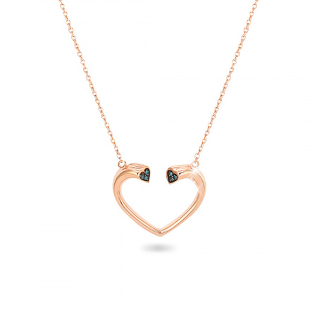 Золотое колье с бриллиантами Naviblue D467MP