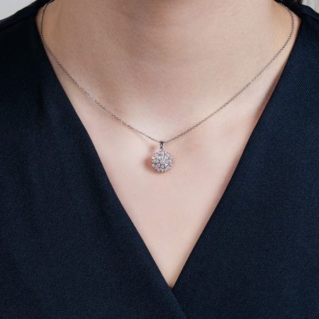 Золотое колье с бриллиантами Diamond Love PD01211