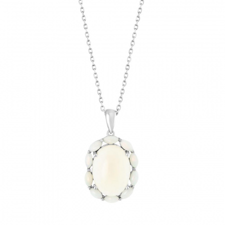 Серебряное колье с опалом P5101G