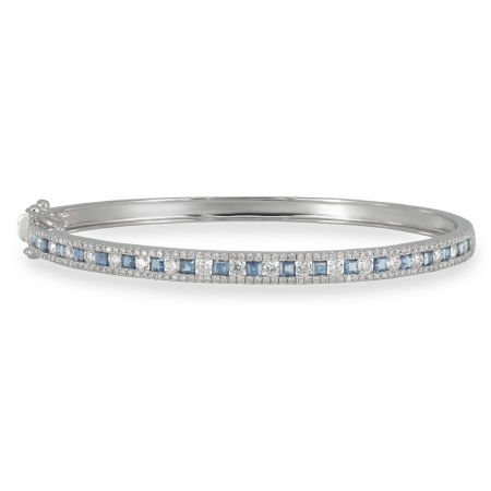 Золотой браслет с бриллиантами и сапфирами Diamond Love BG0004-SAPP