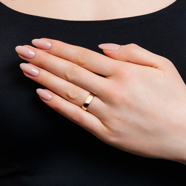 Золотое обручальное кольцо с сапфиром Amore Infinito 200-000-310