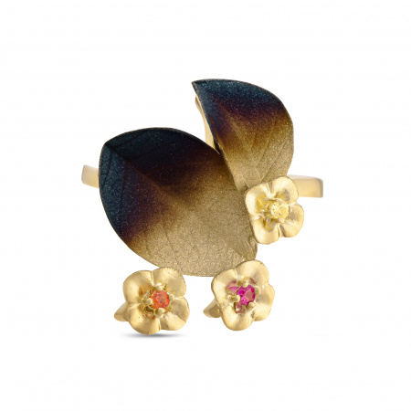 Золотое кольцо с сапфирами Global Warming GWHR0018-00