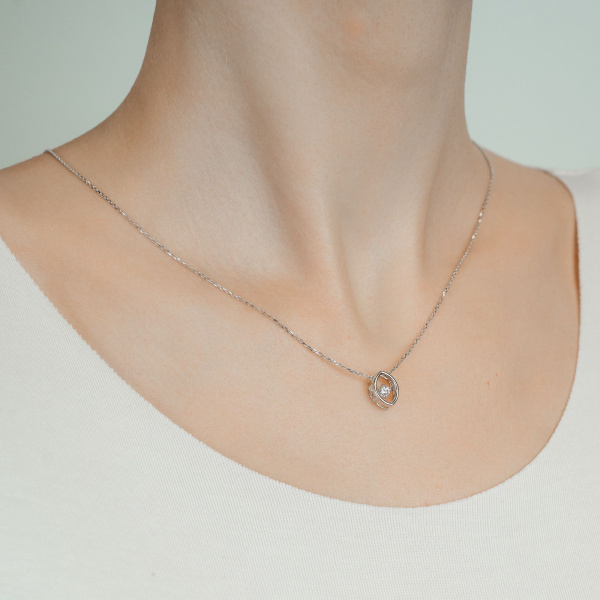 Золотое колье с бриллиантом Salsa SM01ML