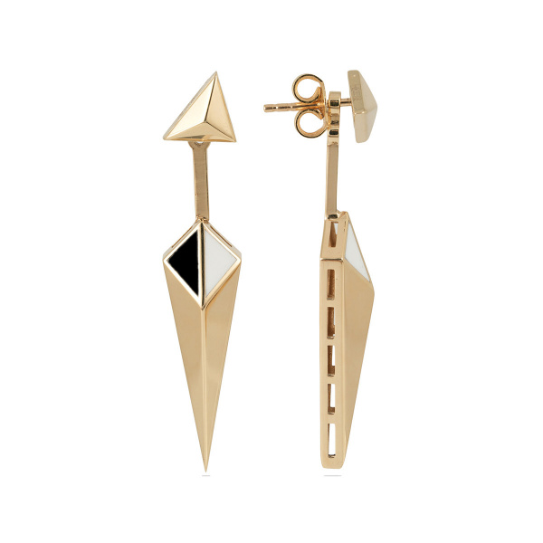 Золотые серьги с эмалью Volare VLE000036-00