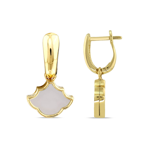 Золотые серьги с перламутром Marrakech MRE004-S