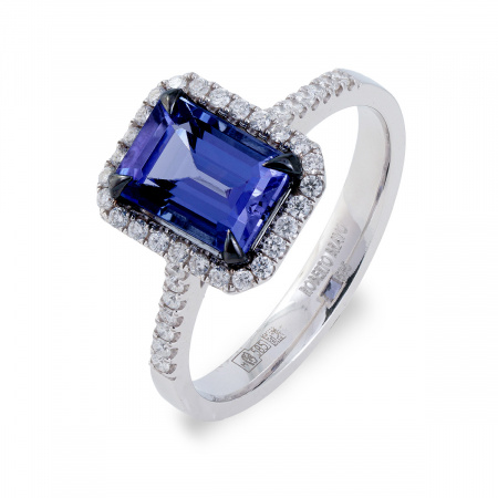 Золотое кольцо с бриллиантами и танзанитом Diamond Love AYZ04341