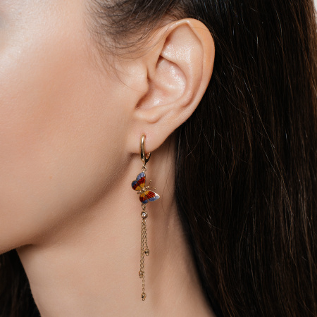 Золотые серьги Noah`s Ark с бриллиантами NHE000001-04