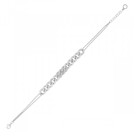 Золотой браслет с бриллиантами Diamond Love PRA-0340B-W