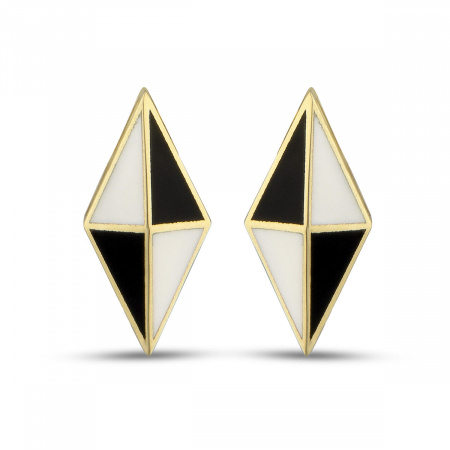 Золотые серьги Volare с эмалью VLE000007-00