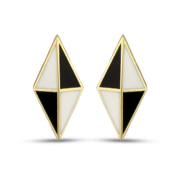 Золотые серьги Volare с эмалью VLE000007-00