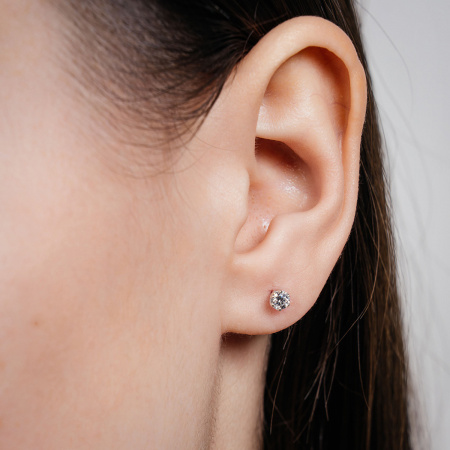 Золотые серьги с бриллиантами Diamond Love YK260132EA