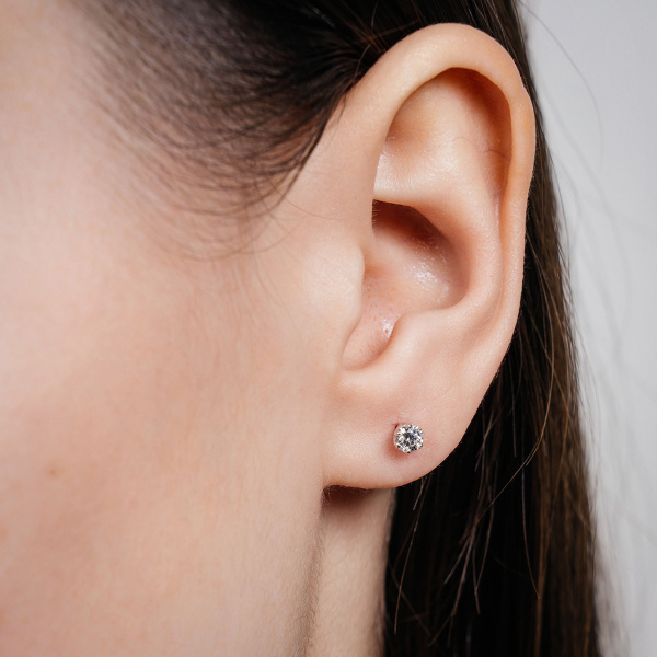 Золотые серьги с бриллиантами Diamond Love YK260132EA