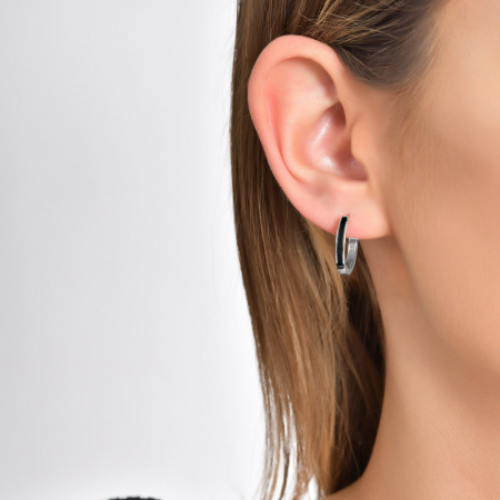 Золотые серьги с эмалью Chicky CHXE0004BW-00