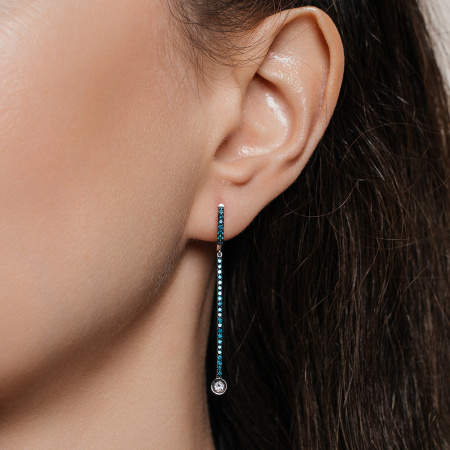 Золотые серьги Naviblue с бриллиантами AKP0797