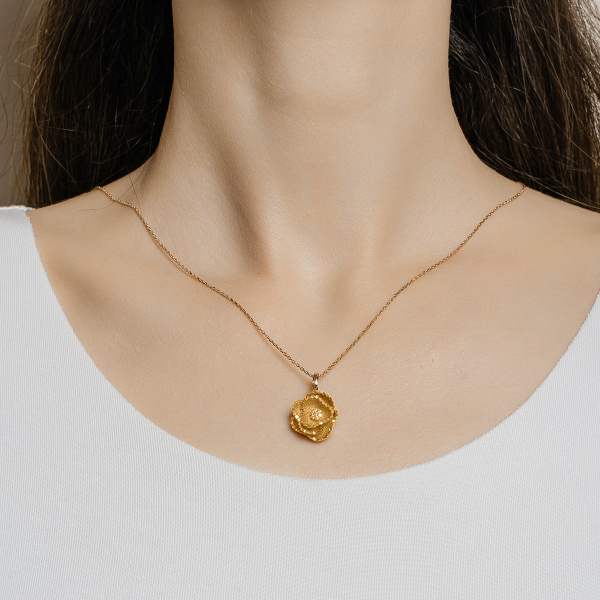 Золотое колье с желтыми сапфирами Soul Dance SDN000007-00