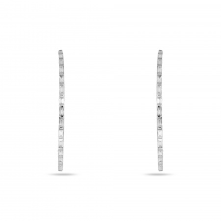 Золотые серьги Baguette с бриллиантами TP-3894E-W