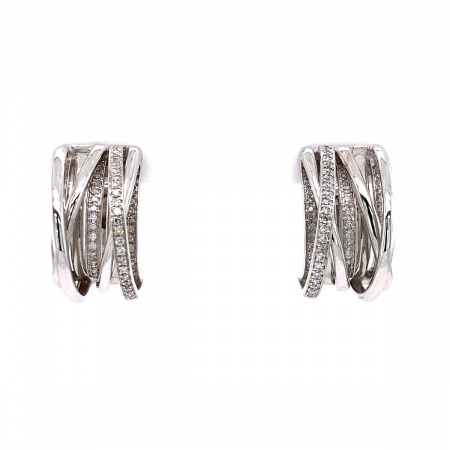 Золотые серьги с бриллиантами Diamond Love P448DWC4WT