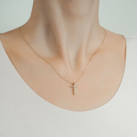 Золотое колье с бриллиантами Diamond Love THEKT2-P-Y