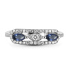 Золотое кольцо Diamond Love с бриллиантами и сапфирами AYZ01496