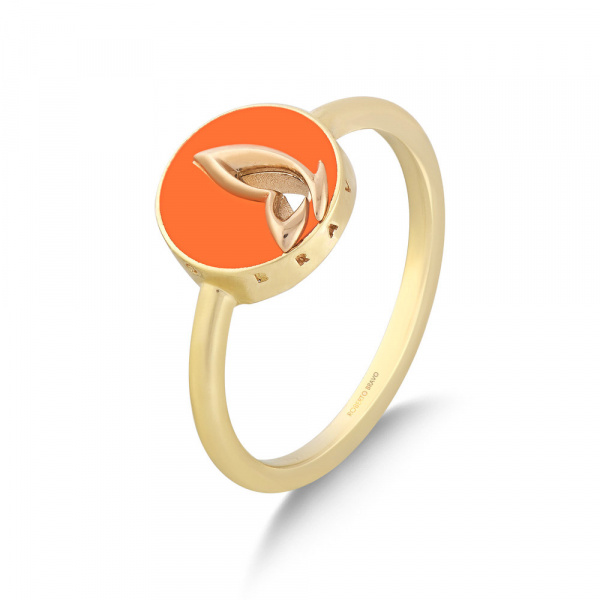 Золотое кольцо с эмалью Chicky CKHR0004-O