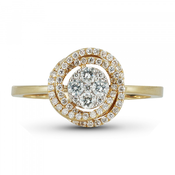 Золотое кольцо с бриллиантами Diamond Love OKYZ-Y