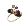 Золотое кольцо с сапфирами, цитрином и аметистом Global Warming GWHR0084-00