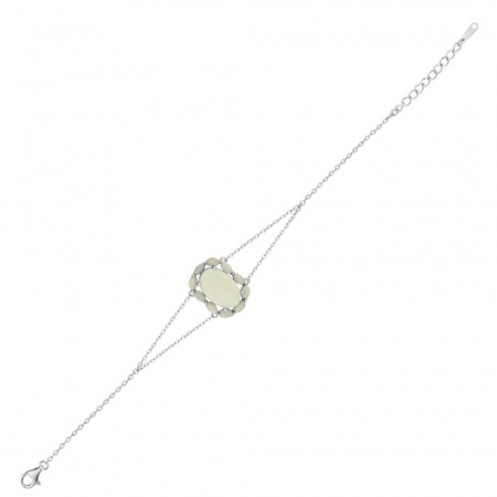 Браслет серебряный с опалом B5101G