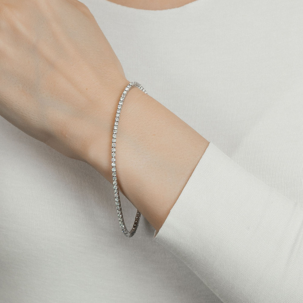 Золотой браслет с бриллиантами Diamond Love TBF001B-350-W