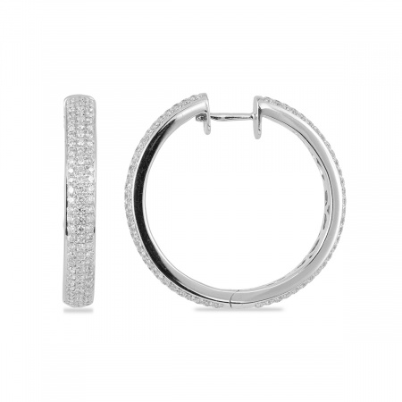 Золотые серьги с бриллиантами Diamond Love DE34667