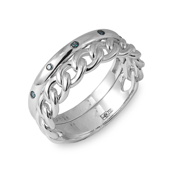 Золотое кольцо с бриллиантами Naviblue JD1653R