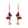 Золотые серьги с бриллиантами Monarch Butterfly MBE000004-00