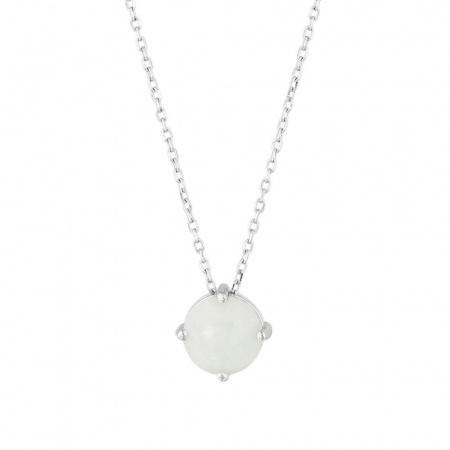 Серебряное колье с перламутром N5080G