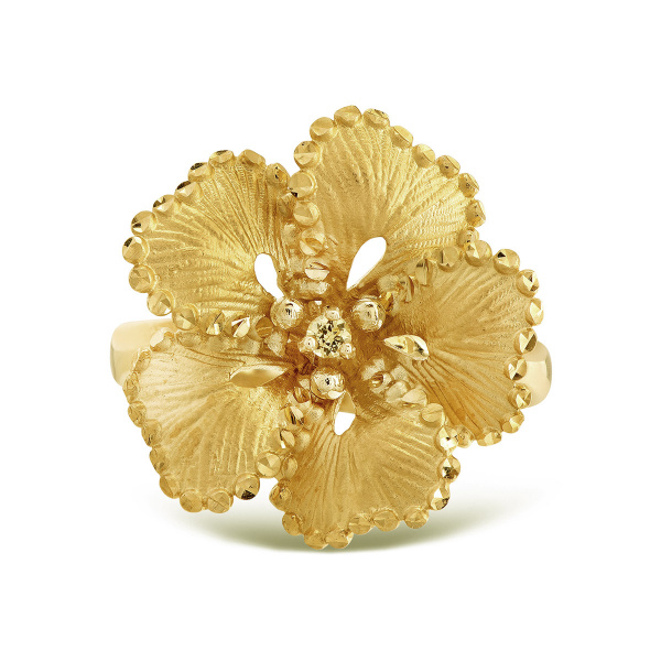 Золотое кольцо с желтым сапфиром Soul Dance SDR000016-00