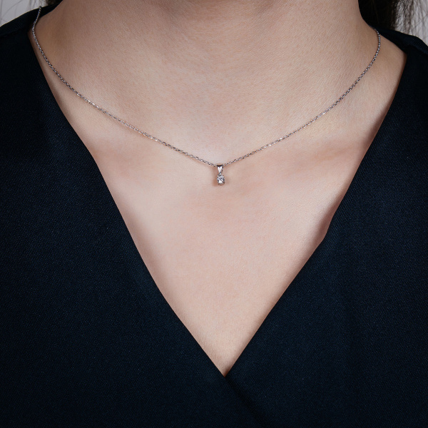 Золотое колье с бриллиантом Diamond Love YK238903KA