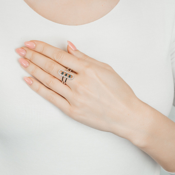 Золотое кольцо с бриллиантами Salsa AYZ01962