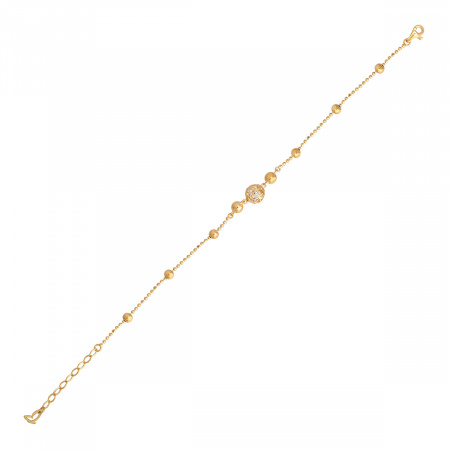 Золотой браслет с цирконами Bigo BGB000004-00